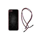 kilifland Apple Iphone 7 Iphone 8 ile Uyumlu Kılıf Rasta Ipli Boyun Askılı Desenli Silikon Dikenli Tel 1779
