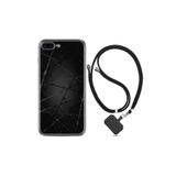 kilifland Apple Iphone 7 Plus 8 Plus ile Uyumlu Kılıf Silikon Desen Boyun Askılı Dikenli Tel 1779