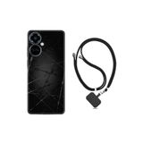kilifland Camon 19 Pro ile Uyumlu Kılıf Ipli Boyun Askılı Desenli Silikon Dikenli Tel 1779