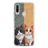 Kılıfland General Mobile GM 20 Pro Kılıf, Boutique Baskılı, İkiz Kediler Desenli