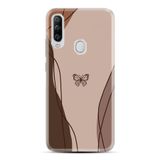 Kılıfland General Mobile GM 20 Pro Kılıf, Boutique Baskılı, Kahve Kelebek Desenli