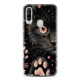 Kılıfland General Mobile GM 20 Pro Kılıf, Boutique Baskılı, Kara Kedi Desenli, Siyah