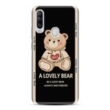 Kılıfland General Mobile GM 20 Pro Kılıf, Boutique Baskılı, Lovely Bear Desenli, Siyah