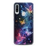 Kılıfland General Mobile GM 20 Pro Kılıf, Boutique Baskılı, Neon Kelebekler, Renkli