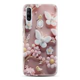 Kılıfland General Mobile GM 20 Pro Kılıf, Boutique Baskılı, Pembe Kelebekler, Resimli