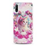 Kılıfland General Mobile GM 20 Pro Kılıf, Boutique Baskılı, Resimli Güzel Kedi, Pembe