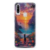 Kılıfland General Mobile GM 20 Pro Kılıf, Boutique Baskılı, Resimli Manzara Kedi Desenli