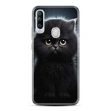 Kılıfland General Mobile GM 20 Pro Kılıf, Boutique Baskılı, Resimli Tombul Kedi, Siyah