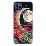 Kılıfland General Mobile GM 21 Kılıf, Boutique Baskılı, Platonik Ay Tasarımı, Renkli