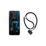 kilifland General Mobile Gm 21 Plus ile Uyumlu Kılıf Ipli Boyun Askılı Desenli Silikon Alone 1668