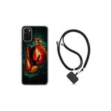 kilifland General Mobile Gm 21 Plus ile Uyumlu Kılıf Ipli Boyun Askılı Desenli Silikon Boks Eldiveni 1763
