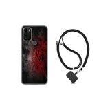 kilifland General Mobile Gm 21 Plus ile Uyumlu Kılıf Ipli Boyun Askılı Desenli Silikon Color Wolf 1704