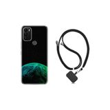 kilifland General Mobile Gm 21 Plus ile Uyumlu Kılıf Ipli Boyun Askılı Desenli Silikon Green World 2 1865