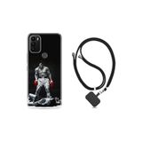kilifland General Mobile Gm 21 Plus ile Uyumlu Kılıf Ipli Boyun Askılı Desenli Silikon Moon Baloon 1369