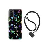 kilifland General Mobile Gm 21 Plus ile Uyumlu Kılıf Ipli Boyun Askılı Desenli Silikon Yıldızlar 1601