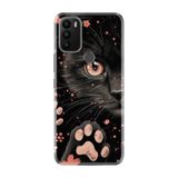 Kılıfland General Mobile GM 21 Plus Kılıf, Boutique Baskılı, Kara Kedi Desenli, Siyah
