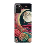 Kılıfland General Mobile GM 21 Plus Kılıf, Boutique Baskılı, Platonik Ay Tasarımı, Renkli