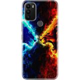 Kılıfland General Mobile GM 21 Plus Uyumlu Silikon Kılıf, Desen Exclusive Red Blue Leon