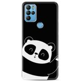 Kılıfland General Mobile GM 21 Pro ile Uyumlu Silikon Kılıf, Panda Desen, Siyah