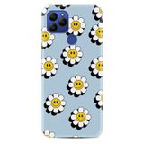 Kılıfland General Mobile GM 21 Pro Kılıf, Boutique Baskılı, Gülen Papatyalar Desenli, Mavi