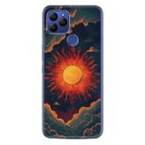Kılıfland General Mobile GM 21 Pro Kılıf, Boutique Baskılı, Güneş Desenli, Renkli
