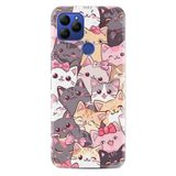 Kılıfland General Mobile GM 21 Pro Kılıf, Boutique Baskılı, Kediler Desenli, Renkli