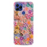 Kılıfland General Mobile GM 21 Pro Kılıf, Boutique Baskılı, Rengarenk Papatyalar Desenli