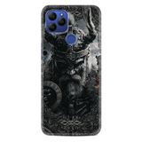Kılıfland General Mobile GM 21 Pro Kılıf, Boutique Baskılı Viking Desenli, Siyah