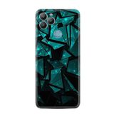 Kılıfland General Mobile GM 22 Plus ile Uyumlu Silikon Kılıf, Balon ve Ay Desenli, Turkuaz