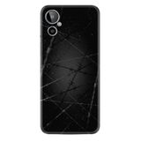 Kılıfland General Mobile GM 23 SE ile Uyumlu Silikon Kılıf, Dikenli Tel Desen, Siyah
