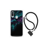 kilifland General Mobile Gm20 Pro ile Uyumlu Kılıf Desenli Silikon Boyun Askılı Abstract Green 1302