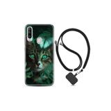 kilifland General Mobile Gm20 Pro ile Uyumlu Kılıf Desenli Silikon Boyun Askılı Blue Butterflys 1350