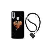 kilifland General Mobile Gm20 Pro ile Uyumlu Kılıf Silikon Desen Boyun Askılı Plane Heart 1721