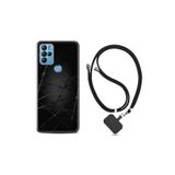 kilifland General Mobile Gm21 Pro ile Uyumlu Kılıf Silikon Desen Boyun Askılı Dikenli Tel 1779