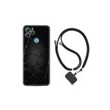 kilifland General Mobile Gm22 Plus ile Uyumlu Kılıf Silikon Desen Boyun Askılı Dikenli Tel 1779