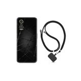 kilifland General Mobile Gm22 Pro ile Uyumlu Kılıf Silikon Desen Boyun Askılı Dikenli Tel 1779