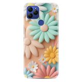 Kılıfland General Mobile GM5 Plus Kılıf, Boutique Baskılı, Rengarenk Çiçek Desenli