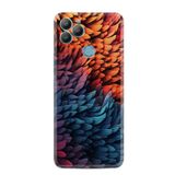 Kılıfland General Mobile GM5 Plus Kılıf, Boutique Baskılı, Renkli Yapraklar Deseni