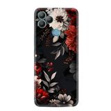 Kılıfland General Mobile GM9 Pro Kılıf, Boutique Baskılı, Çiçek Desenli, Siyah