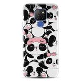Kılıfland General Mobile GM9 Pro Kılıf, Boutique Baskılı, Uykucu Pandalar Desenli, Beyaz