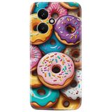 Kılıfland Honor 400 Kılıf, Baskılı Donut Desen, Renkli
