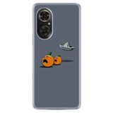Kılıfland Huawei Honor 50 ile Uyumlu Kılıf, Resimli Desenli Baskılı Silikon, Orange Escape, Gri