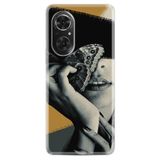 Kılıfland Huawei Honor 50 ile Uyumlu Kılıf, Resimli Desenli Silikon, Platinium Series, Butterfly Girl, Çok Renkli