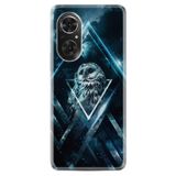 Kılıfland Huawei Honor 50 ile Uyumlu Silikon Kılıf, Desen Özel Seri, Old Owl, Siyah
