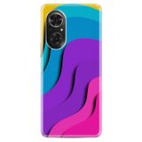 Kılıfland Huawei Honor 50 ile Uyumlu Silikon Kılıf, Desen Özel Seri, Renk Cümbüşü