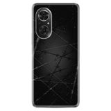 Kılıfland Huawei Honor 50 ile Uyumlu Silikon Kılıf, Dikenli Tel Desen, Siyah