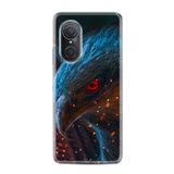 Kılıfland Huawei Honor 50 ile Uyumlu Silikon Kılıf, Gerçek Çiçekler Desen, Renkli