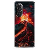 Kılıfland Huawei Honor 50 ile Uyumlu Silikon Kılıf, Yanardağ Desen, Özel Seri