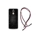 kilifland Huawei Mate 10 Lite ile Uyumlu Kılıf Rasta Ipli Boyun Askılı Desenli Silikon Dikenli Tel 1779