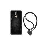 kilifland Huawei Mate 10 Lite ile Uyumlu Kılıf Silikon Desen Boyun Askılı Dikenli Tel 1779